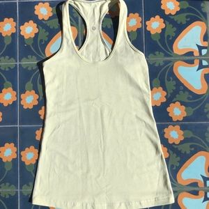 Cool Racerback Slope Stripe Polar Cream